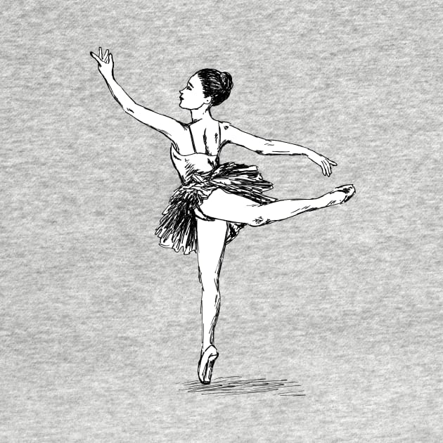 Ballerina illustration by rachelsfinelines